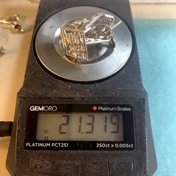 VTG Sterling Silver Chinese Character Lucky Symbol Bracelet Toggle Clasp Size 9" - Picture 10 of 10